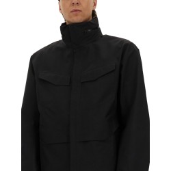 JACKET WITH FOLDABLE HOOD