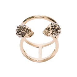 ANELLO DOPPIO TWIN SKULL