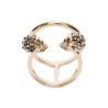 ANELLO DOPPIO TWIN SKULL