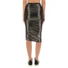 DRAPED MIDI SKIRT