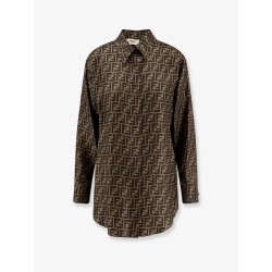 Silk shirt with FF motif