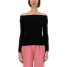 "OFF THE SHOULDER" KNIT TOP
