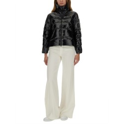 "GLOSSY" DOWN JACKET WITH HIGH COLLAR