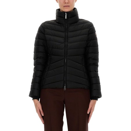 DOWN JACKET WITH KNITTED CUFFS