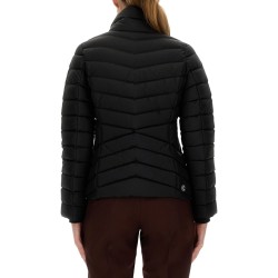 DOWN JACKET WITH KNITTED CUFFS