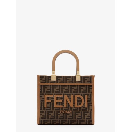 Fendi Sunshine Small jacquard FF fabric shoulder bag