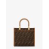 Fendi Sunshine Small jacquard FF fabric shoulder bag