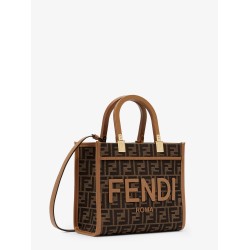Fendi Sunshine Small jacquard FF fabric shoulder bag