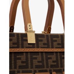 Fendi Sunshine Small jacquard FF fabric shoulder bag