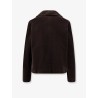 Double-breasted velvet blazer