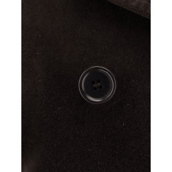 Double-breasted velvet blazer