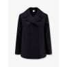 Double-breasted wool coat