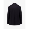Double-breasted wool coat