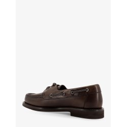 Leather loafers with Monili detail