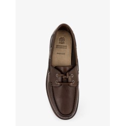Leather loafers with Monili detail