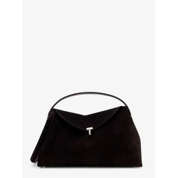 T-Lock suede leather shoulder bag