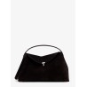T-Lock suede leather shoulder bag