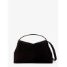 T-Lock suede leather shoulder bag