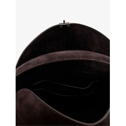T-Lock suede leather shoulder bag