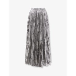 Crinkled Plissé cotton skirt