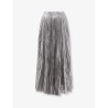 Crinkled Plissé cotton skirt