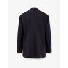 Double-breasted wool blend blazer