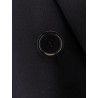 Double-breasted wool blend blazer