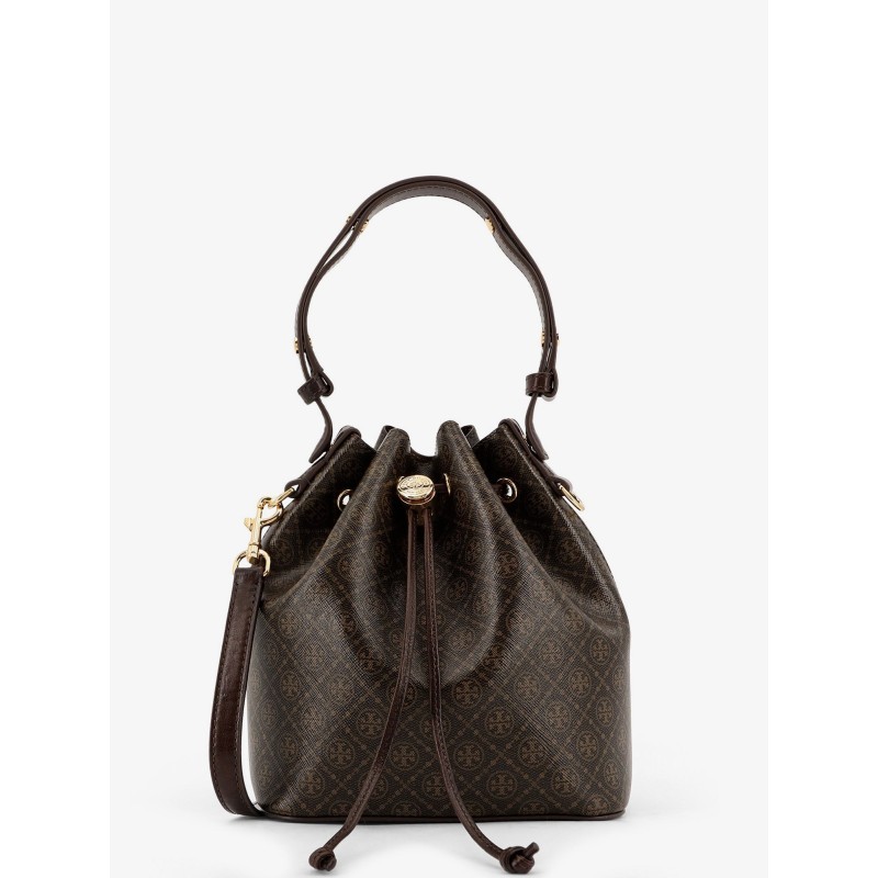 T Monogram Coated Canvas Bucket Bag