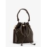 T Monogram Coated Canvas Bucket Bag