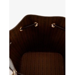 T Monogram Coated Canvas Bucket Bag