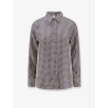 Silk shirt with micro-pattern