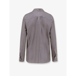 Silk shirt with micro-pattern