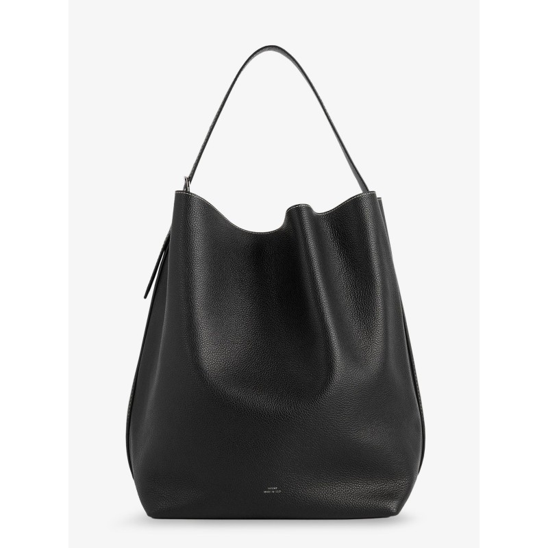 Leather Belted Tote shoulder bag