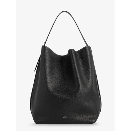 Leather Belted Tote shoulder bag