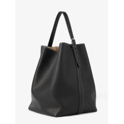 Leather Belted Tote shoulder bag