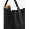 Leather Belted Tote shoulder bag