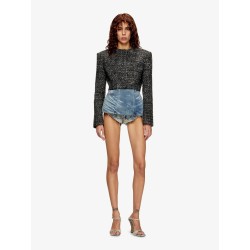 G-Crop-G tweed blazer