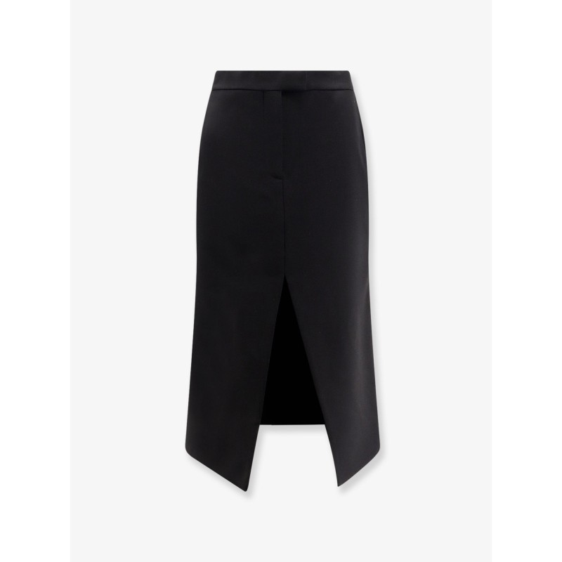 Midi wool skirt