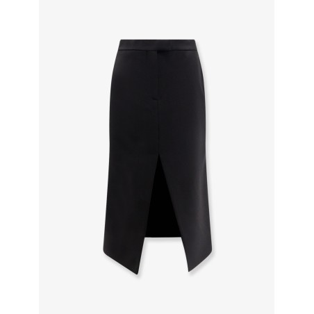 Midi wool skirt