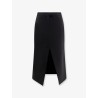 Midi wool skirt