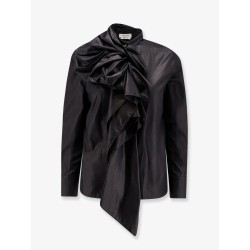 Cotton bow shirt