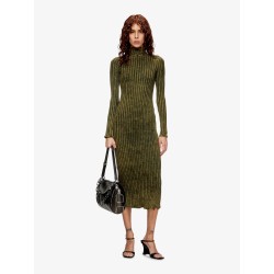 D-Wavya stretch cotton midi dress