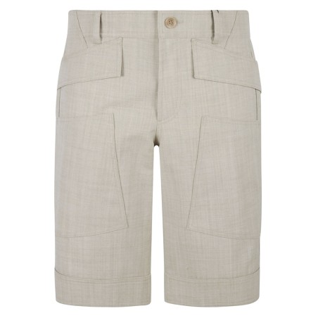GRAIN DE POUDRE WOOL BERMUDA SHORTS