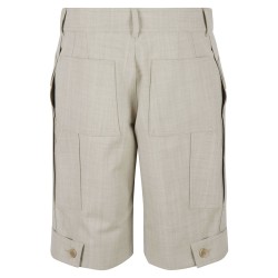 GRAIN DE POUDRE WOOL BERMUDA SHORTS