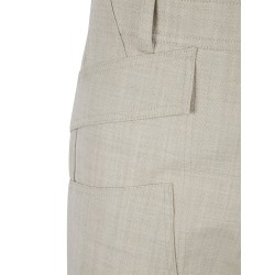 GRAIN DE POUDRE WOOL BERMUDA SHORTS