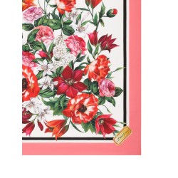 SILK TWILL FLORAL PRINT SCARF