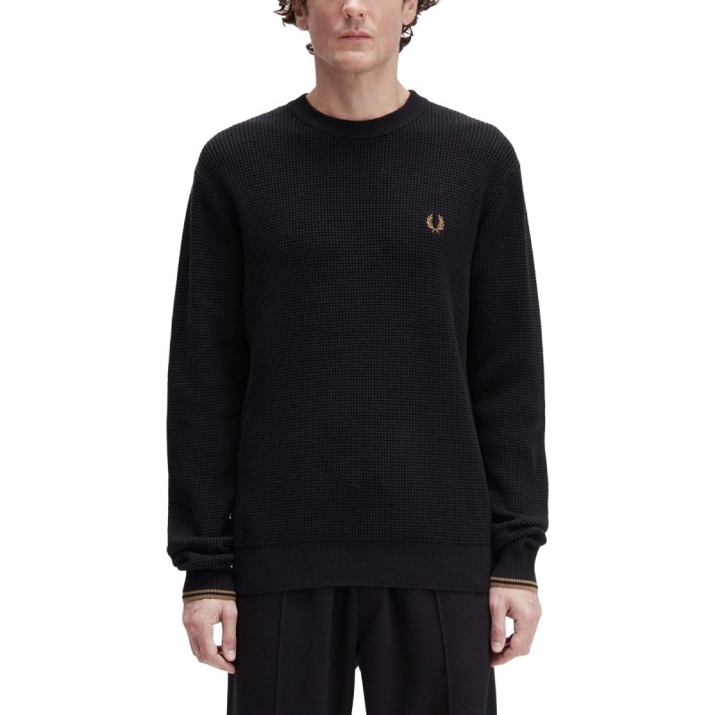 KNIT WITH EMBOSSED WORK