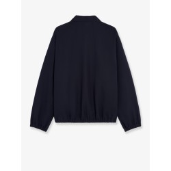 Gabardine wool and cotton jacket