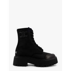 Celine Bulky nylon and leather ankle boots