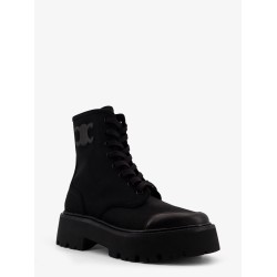 Celine Bulky nylon and leather ankle boots